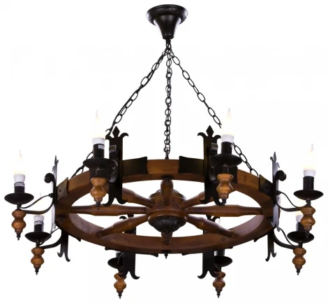 Подвесная люстра Velante 586 586-703-08 (220V, на цепи, подсвечник, свеча)