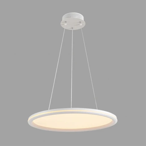 Умная люстра подвесная Alis Smart 8380/45L белый, металл/акрил с ПДУ и голосовым управлением LED 45W 3000-6500К 220V