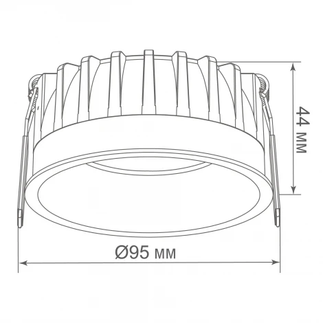 Встраиваемый светильник Donolux Crater DL20764R15CCT1B 15W 1033Lm 2700-3000-4000K черный