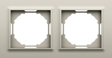 Рамка 2-я, Wave матовый кашемир Donel A07 DEW21235