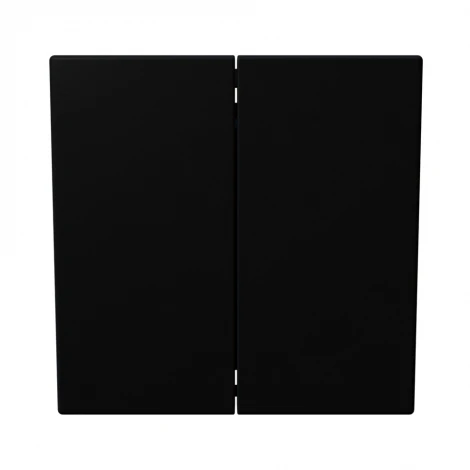 Кнопка звонка двухклавишная (черный матовый) Jasmart FD FD3020PBM