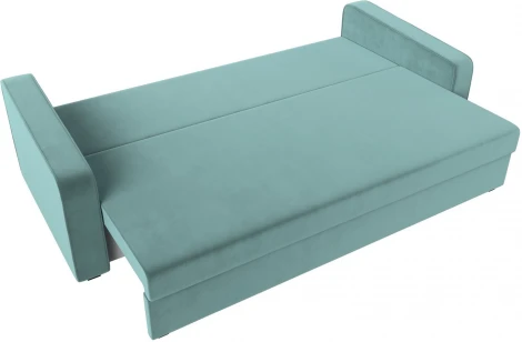 Диван прямой Лига-009 (Бирюзовый/Велюр) Лига Диванов арт.118041