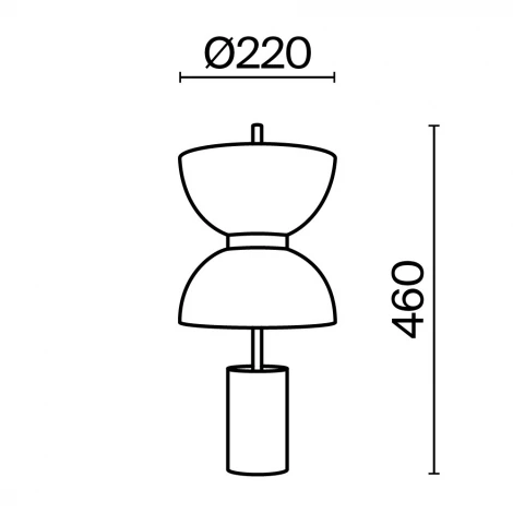 Настольная лампа Maytoni Memory MOD178TL-L11GR3K (LED, 220V, выключатель, круглые)