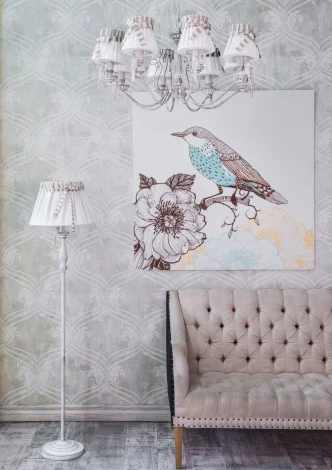 Торшер Maytoni Bird ARM013-22-W (220V, круглые, птички, ленточки)