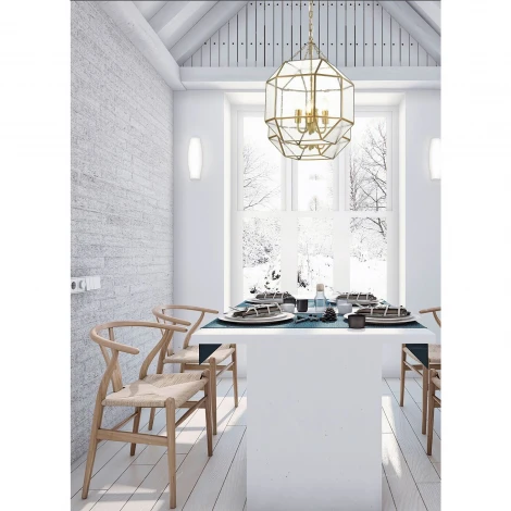 Подвесная люстра Favourite Quadratum 1948-4P (220V, на цепи, подсвечник, свеча)