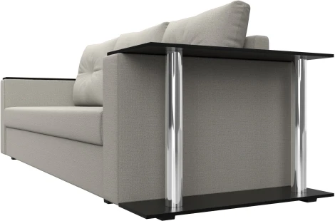 Диван прямой Атланта Лайт со столом справа Лига Диванов (Рогожка) арт.126159