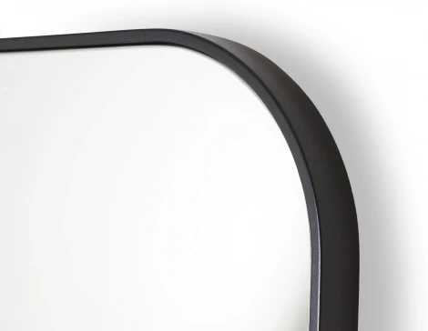 Зеркало Hola (МДФ,Зеркало/Черный) ОГОГО Обстановочка! арт.828394