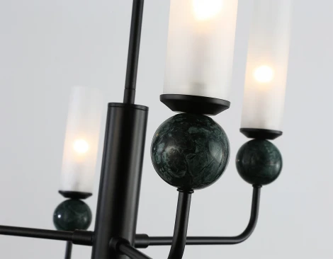 Потолочная люстра на штанге с мрамором Ambrella Ceramo Modern LH53274