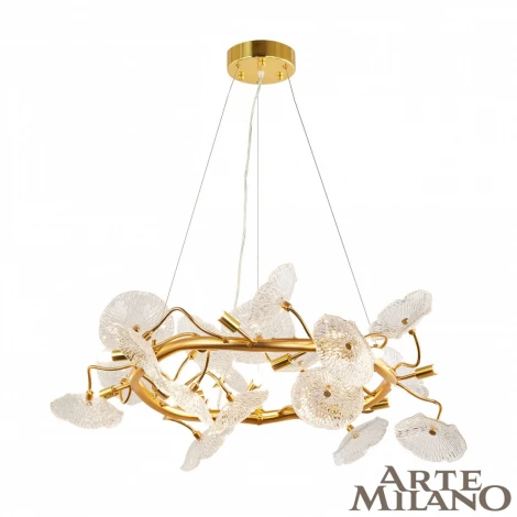 Подвесной светильник Arte Milano 900.D800.H400.G9.15 G (220V, на тросе, цветы)