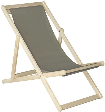 Шезлонг ткань светло-серый Mebelik арт.009102