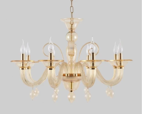 Подвесная люстра Crystal Lux Caetano SP-PL8 SMOKE