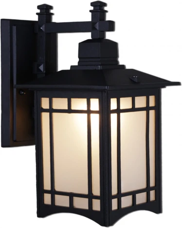 Настенный фонарь уличный Reluce 08245-0.2-001U BK (220V, фонарь, IP44)