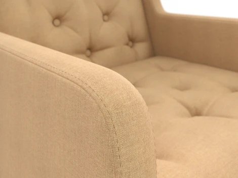 Кресло Arsko Айверс орех бежевая рогожка