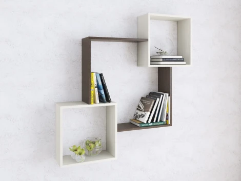 Полка ТЭКС навесная ПН-2, венге/ясень анкор светлый