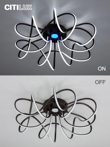 Потолочная люстра светодиодная с пультом Мишель CL229165 Citilux