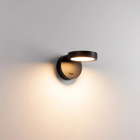 Спот SP-MILADY-R90-6W Warm3000 (BK, 110 deg, 230V) (Arlight, IP20 Металл) 048153 (LED, выключатель)