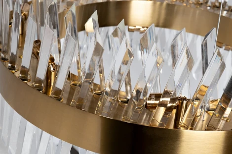 Подвесная люстра Garda Decor 92EL-YG18739G-14P (220V, на тросе)