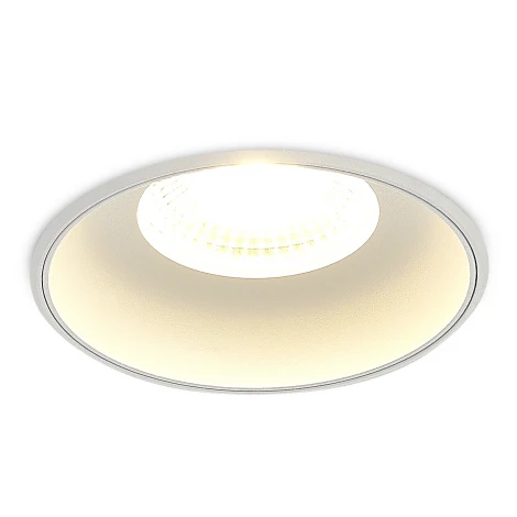 Встраиваемый светильник Donolux Crater DL20762R10W1W 10W, 896Lm, 3000K, D126хH40мм, IP44, белый