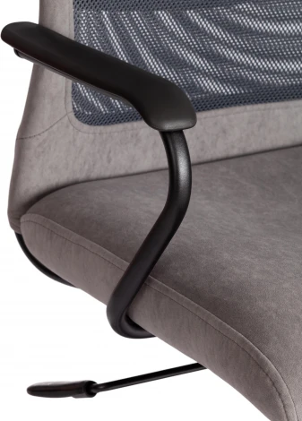 Кресло PROFIT (мп) (Флок,Ткань /Серый)