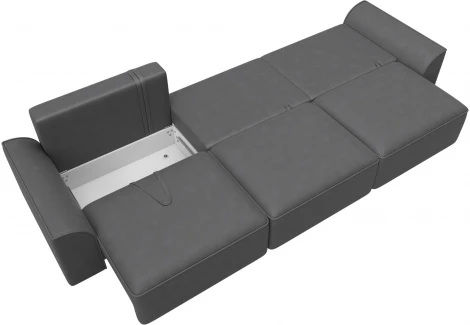 Диван прямой Лига-048 НПБ Лонг Лига Диванов (Замша) арт.128262