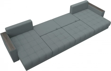 Диван П-образный с декором Лига-049 НПБ Лонг Лига Диванов (Рогожка) арт.128554