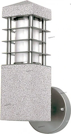 Бра уличное Adelluce, 1 плафон, серый с никелем, белый