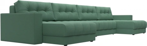 Диван П-образный с декором Лига-049 НПБ Лонг Лига Диванов (Рогожка) арт.128556