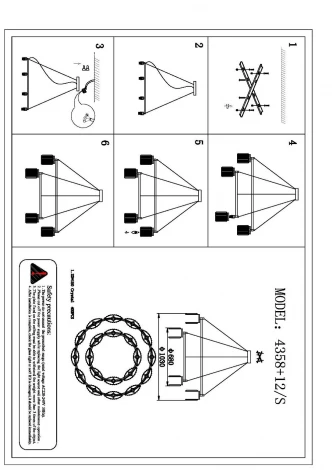 Подвесная люстра Newport 4350 4358+12/S gold (220V, хрусталь, на тросе, круглые)