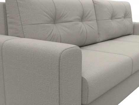 Диван прямой Лига-031 (Бежевый/Рогожка) Лига Диванов арт.122654