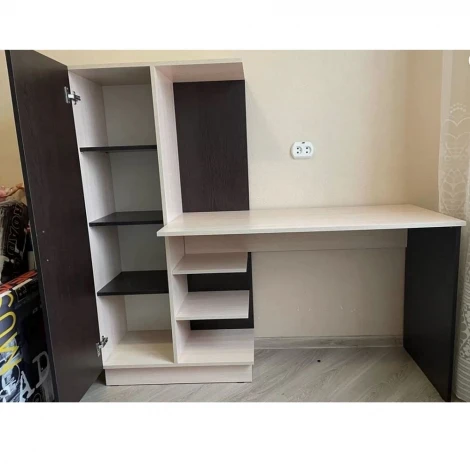 Стол компьютерный БТС Бейсик, венге/лоредо