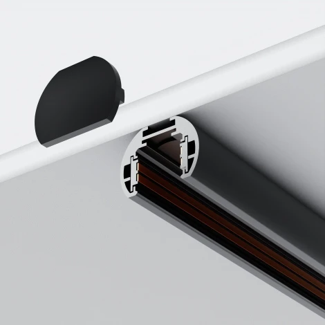 Заглушки для круглого магнитного шинопровода Exility Maytoni Accessories for tracks Exility TRAM034EC-R-41B