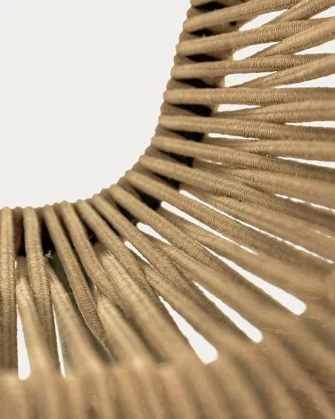 Стул уличный La Forma (ex Julia Grup) Lambton (Коричневый,Бежевый,Черный/ Сталь,Веревка,Металл)