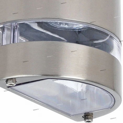 Светильник настенный уличный Horoz Gardenya, 1 плафон, никель с прозрачным