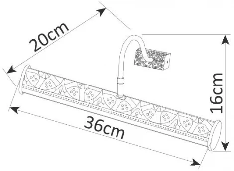Подсветка для картин Arte Lamp Picture Lights Lux A5075AP-2BR