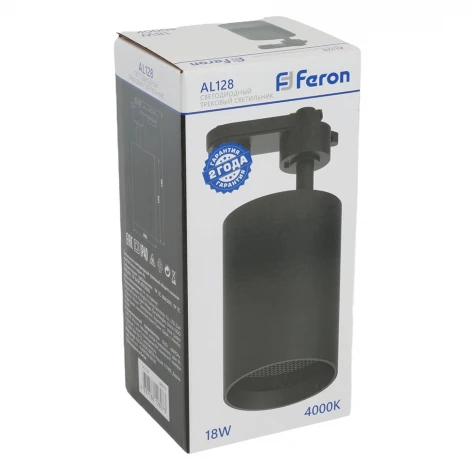 Трековый светильник однофазный светодиодный 18W 220V Feron AL128 48919