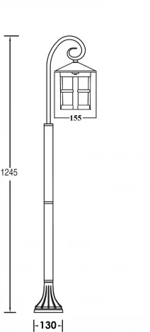 Наземный фонарь Oasis Light CORDOBA 15806/18 Gb