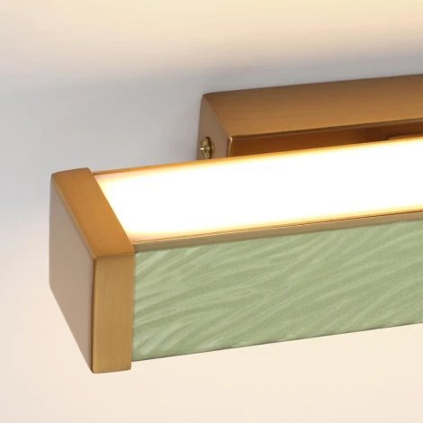 Настенный светильник светодиодный Odeon Light Riviera 5450/10WLA зеленый/античная бронза/металл/керамика/акрил LED x 10W 2000К/3000K/4000K/переключ