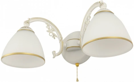 Бра с выключателем Arte Milano AM341837 341837/2W WT+G (220V)