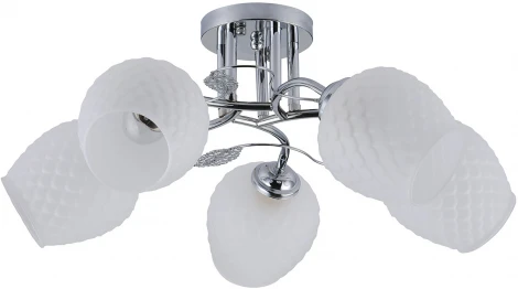 Потолочная люстра на штанге Escada Sorbaria 1108/5PL E27*40W Chrome (220V)