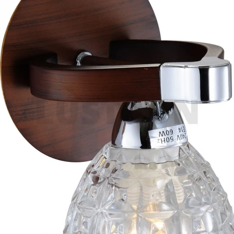 Бра N-Light 415 415-01-11 chrome + walnut