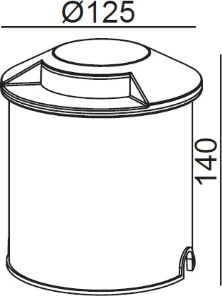 Встраиваемый светильник уличный светодиодный Oasis Light Встраиваемые светильники c LED W71214 Gr (220V, круглые, IP67)