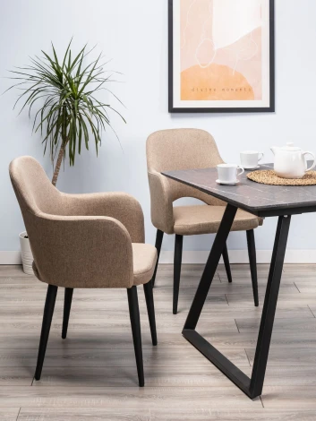 Стул R-Home Ledger Сканди Браун Чёрн