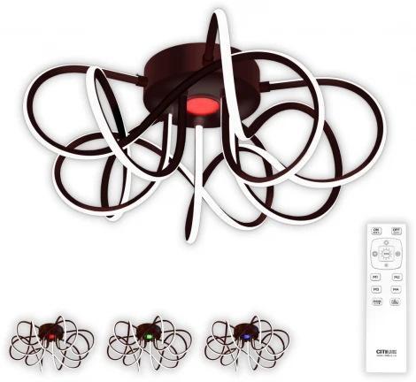 Потолочная люстра светодиодная с пультом Мишель CL229155 Citilux