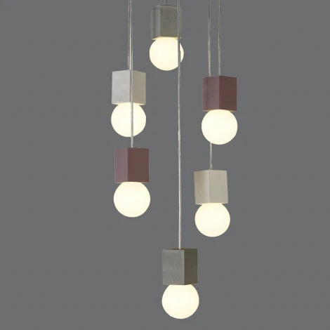 Подвесная люстра Mantra Galaxia 7703 (220V, подвески, на проводе, шарики, куб)