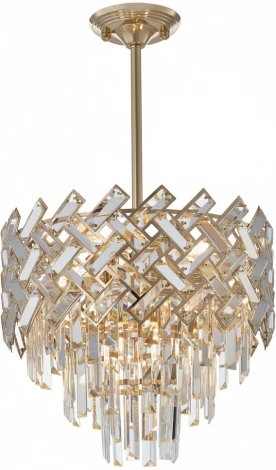 Потолочная люстра хрустальная на штанге Arte Milano Sorrento-8019 378019/6/300/390 GD (220V)