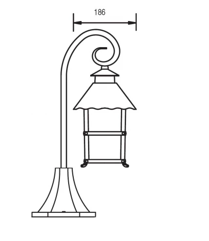 Наземный фонарь Oasis Light Caior LL 81404/18