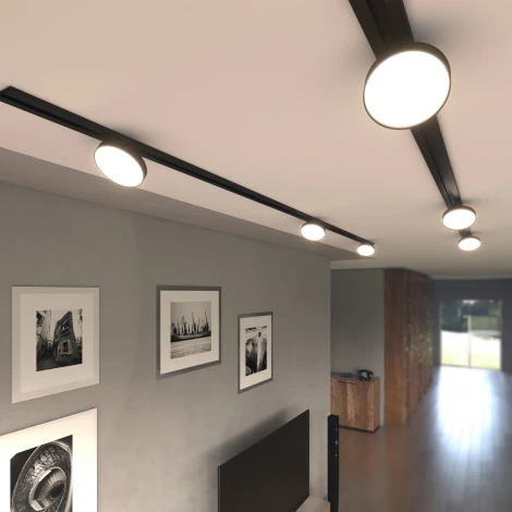 Трековый светильник однофазный светодиодный 220V Elektrostandard Pila 85078/01 a056103 (круглые)