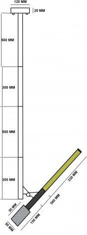 Потолочный светильник/спот на штанге Wi-Fi Cliff By ImperiumLoft Cliff01 (LED, 220V, пульт управления, умный дом - Алиса)