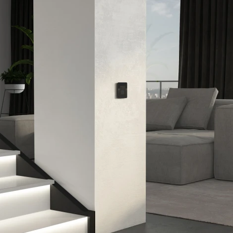 Рамка на 1 пост (черный, стекло) Werkel W0012448 (a063819)