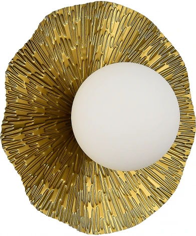 Настенный светильник Evoluce Lorea SLE1196-301-01 Латунь/Белый G9 1*5W 4000K